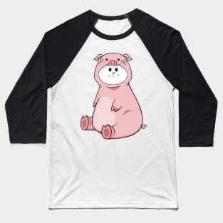 cat wearing pig costume Baseball T-Shirt